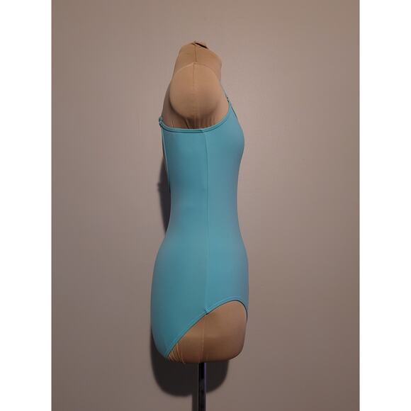 Adult Large Turquoise Strappy Convertible Leotard - Picture 3 of 5